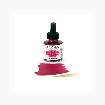 Dr. Ph. Martin's Spectralite Private Collection Liquid Acrylics (7PC) Arcylic Paint Bottle, 1.0 oz, Magenta, 1 Bottle