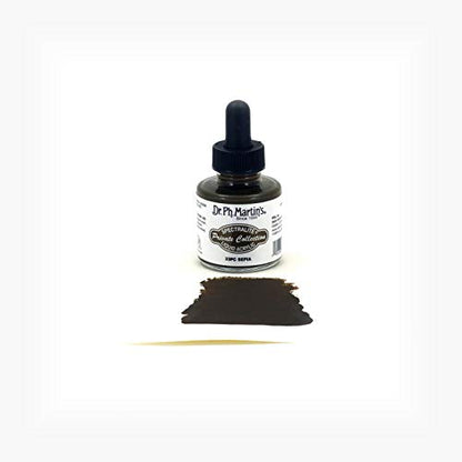 Dr. Ph. Martin's Spectralite Private Collection Liquid Acrylics (33PC) Arcylic Paint Bottle, 1.0 oz, Sepia, 1 Bottle