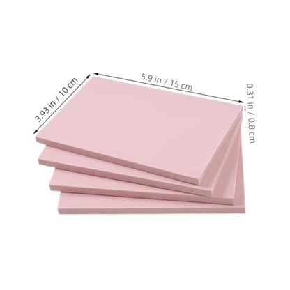 SEWACC 4pcs Linoleum Block Carving Blocks for Printmaking DIY Supplies High Precision Rubber Carving Tools Extended Life