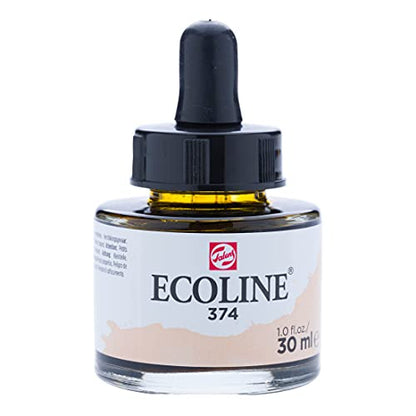 Ecoline Liquid Watercolour Bottle 30 ml Pink beige 374 (11253741) - color: Pink Beige