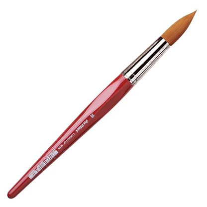da Vinci Watercolor Series 5580 CosmoTop Spin Paint Brush, Round Synthetic with Red Handle, Size 30 (5580-30) - size: Size 30, style: Round
