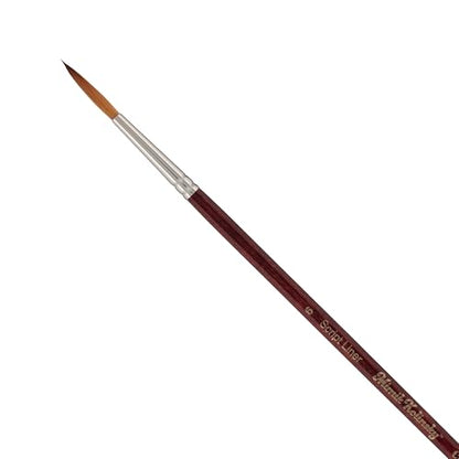 Creative Mark Mimik Kolinsky Watercolor Brush - # 6 Script Liner - Long Handle Synthetic Paint Brush - Handmade in Germany - Synthetic Sable Paint Brushes for Professional Artists - Animal-Friendly - size: 6
