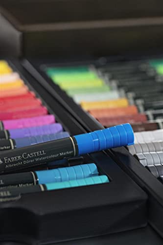 Faber-Castell Limited Edition Dark Satin Cassette, Multicoloured, Wooden Case Of 396, For Art, Craft, Drawing, Sketching, Home, School, University, Colouring