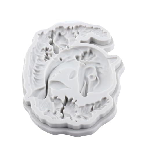 Dolphin Polymer Clay Molds Dolphin Silicone Resin Mold for DIY Crafts Epoxy Resin Casting Air Dry Polymer Clay Plaster Jewelry Making - color: Style L