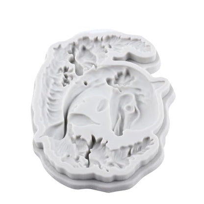 Dolphin Polymer Clay Molds Dolphin Silicone Resin Mold for DIY Crafts Epoxy Resin Casting Air Dry Polymer Clay Plaster Jewelry Making - color: Style L
