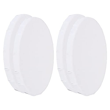 PATIKIL Paint Canvases Panel for Painting, 4 Pack 4x6 Inch Oval Wood Frame Stretched Blank Art Board Panels for Acrylic, Oil, Tempera Painting, White - size: 4x6 Inch