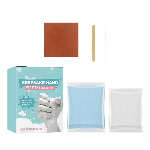 Couples Hand Casting Kit, Plaster Powder 3D Mold Kit for Making Hand Sculptures, DIY Memory Keepsakes, Home Decoration, Gift, Art, Craft Use