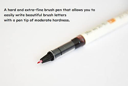 Pilot Color Brush Pen Fudemakase Set Extra Fine SVFM-20EF-8C Japan Import With Kanji Love Sticker, Black, Red, Orange, Blue, Blue black, Green, Pinkl, Sepia, 3.59 x 0.01 x 5.51 In