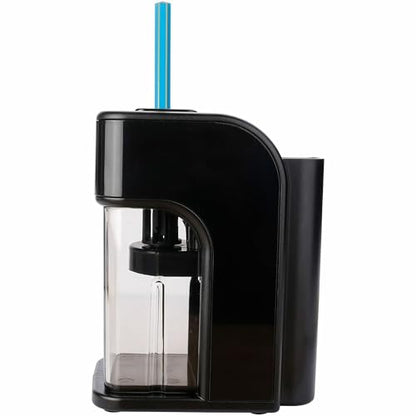 Business Source Electric Pencil Sharpener with Built-in Pencil Holder, AC Adapter Powered, Black