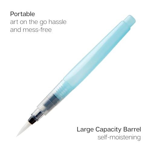 KINGART Studio Water Brush Pens, Assorted Tips, Set of 4