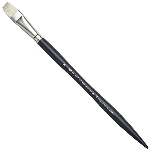 Winsor & Newton Artison Oil Hog Brush, Long Handle Size 10, Bright - size: #10, style: Bright