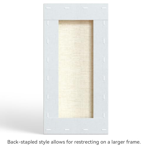 PHOENIX 6x12 Inch 6 Pack Artist Canvas - Small Rectangle Canvases for Painting - 3/4 Inch Profile, 100% Cotton 11 Oz. Gesso Primed White Blank Professional Canvas Oil & Acrylic Paints - size: 6"x12", style: Traditional