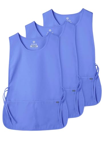 Adar Universal Cobbler Apron 3 Pack - Unisex Cobbler Apron - color: Ceil Blue, size: Standard