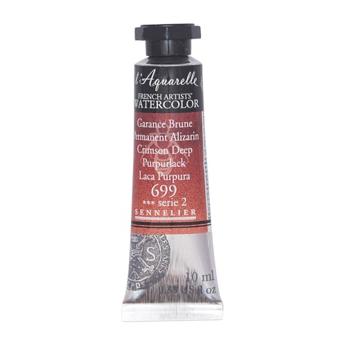 Sennelier l'Aquarelle Watercolor Tubes 10ml - Permanent Alizarin Crimson Deep 10ml Tube