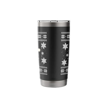 Spongebob SquarePants Holiday Christmas Graphic Stainless Steel Insulated Tumbler - color: Black