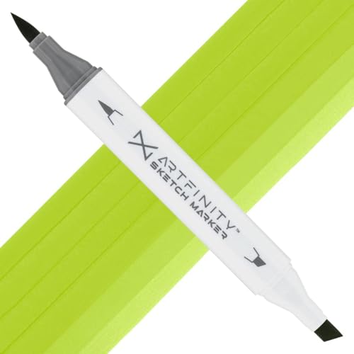 Artfinity Sketch Markers - Avocado YG1-5, Vibrant, Professional, Dye-Based Alcohol Markers for Artists, Drawing, Travel, & More - color: Avocado YG1-5, size: 1 Count (Pack of 1)