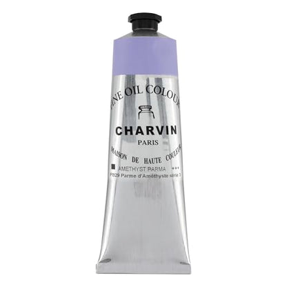 Charvin Extra Fine Oil Paint 150 mL Tube Amethyst Parma – Professional Artist Oil Color, Archival Quality, Smooth Finish, Nature-Inspired Tone - color: Amethyst Parma