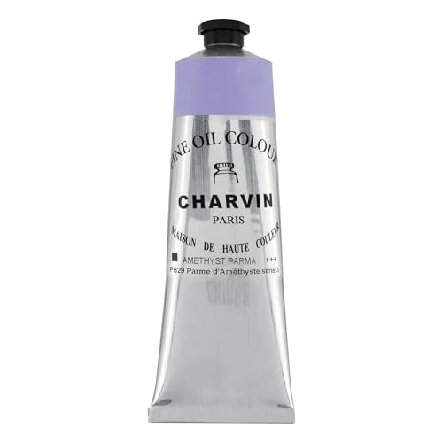 Charvin Extra Fine Oil Paint 150 mL Tube Amethyst Parma – Professional Artist Oil Color, Archival Quality, Smooth Finish, Nature-Inspired Tone - color: Amethyst Parma