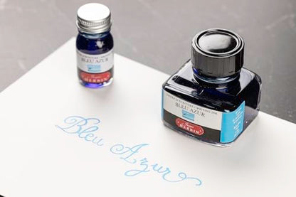 Herbin Fountain Pen Ink - 30ml Bottled - Bleu Azur - color: Bleu Azur, size: 1 fl oz