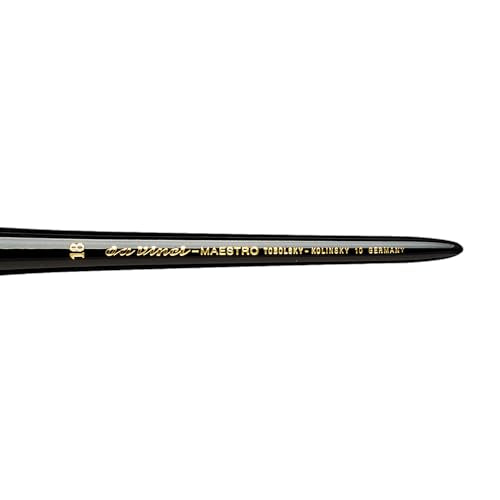 da Vinci Watercolor Series 10 Maestro Paint Brush, Round Kolinsky Red Sable, Size 18 - size: Size 18, style: Round Series 10