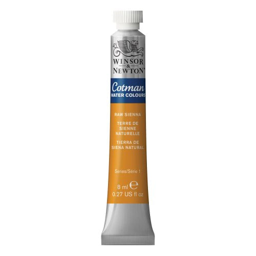 Winsor & Newton Cotman Watercolor Paint, 8ml (0.27-oz) Tube, Raw Sienna - color: Raw Sienna, style: 0.27-oz Tube