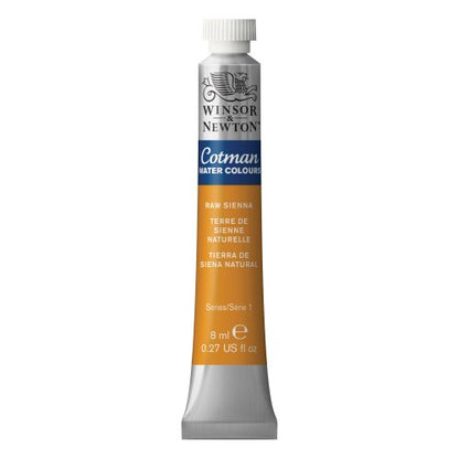 Winsor & Newton Cotman Watercolor Paint, 8ml (0.27-oz) Tube, Raw Sienna - color: Raw Sienna, style: 0.27-oz Tube