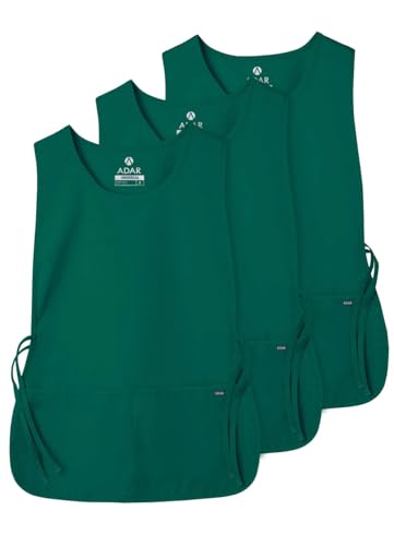Adar Universal Cobbler Apron 3 Pack - Unisex Cobbler Apron - color: Hunter Green, size: Standard