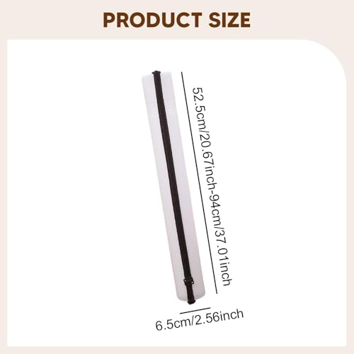 Expandable Poster Tube Painting Tube Waterproof Portable Document Storage Container Drawing Carrying Case for Draftings, White