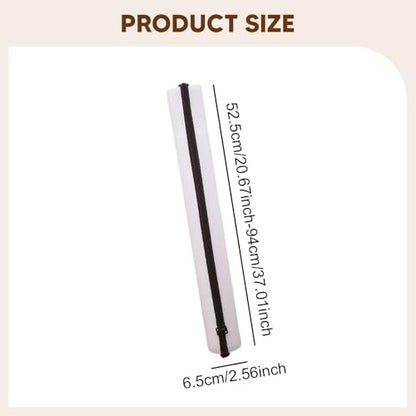 Expandable Poster Tube Painting Tube Waterproof Portable Document Storage Container Drawing Carrying Case for Draftings, White