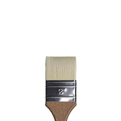 Winsor & Newton Artists' Oil Synthetic Hog Brush - Glaze, Size 2", Long Handle
