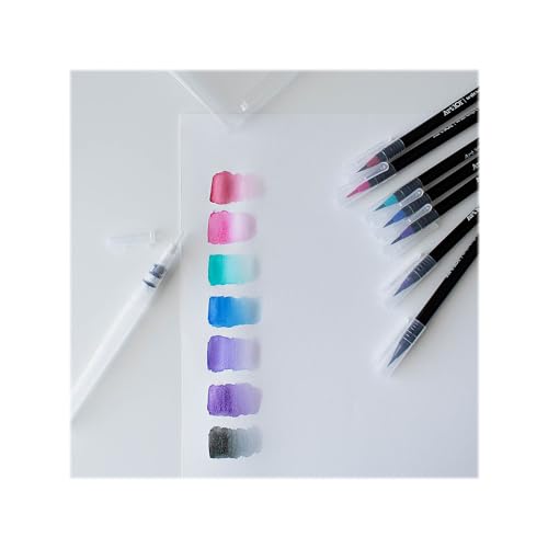 Art 101 Creative Tools Brush Pens, Assorted, 8 Pens/Pack, 3 Packs/Carton (73024)