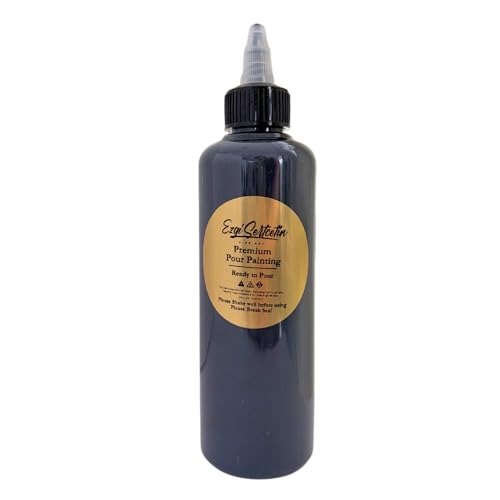 Premium Pour Painting 8 fl oz Fluid Art Paint Ready to Pour Como Gray Acrylic Pouring Paint - color: Como Gray