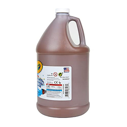 Crayola 54-2128-007 Washable Paint, Gallon Size, Brown, 1 Unit