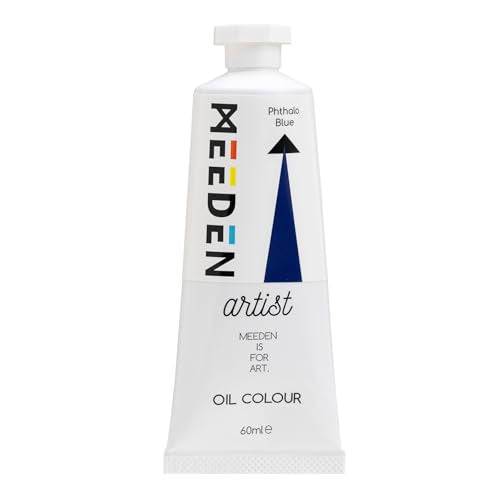 MEEDEN Artist Grade Oil Paint: Phthalo Blue - 60ml/2oz Tube - Professional Art Paints for Canvas Painting - color: Phthalo Blue, size: 2 Fl Oz (Pack of 1)