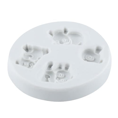 Panda Polymer Clay Mold Animal Panda Silicone Molds for DIY Crafts Epoxy Resin Casting Air Dry Polymer Clay Plaster Jewelry Making - color: Style E