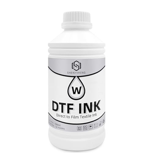 Premium DTF Ink 1000ML - DTF Transfer Ink for PET Film, Used for Epson ET-8550, L1800, L800, R2400, P400, P800, XP15000, Heat Transfer Printing Direct to Film, 1x1000ML (W) - size: 1x1000ml (W)