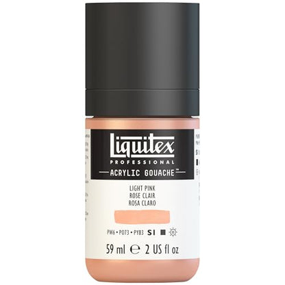 Liquitex Professional Acrylic Gouache, 2-oz (59ml) Bottle, Light Pink - color: Light Pink