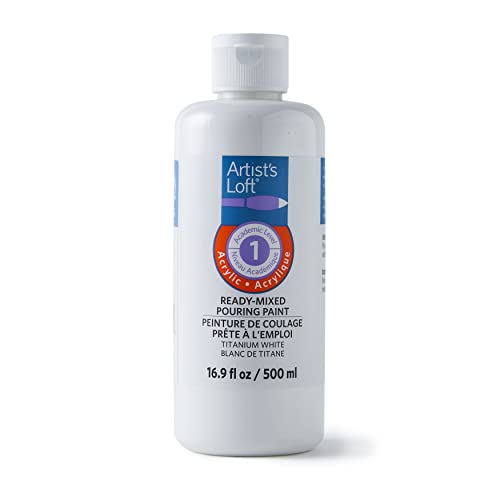 Artist's Loft Acrylic Ready-Mixed Pouring Paint - color: Titanium White