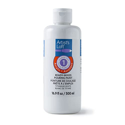 Artist's Loft Acrylic Ready-Mixed Pouring Paint - color: Titanium White