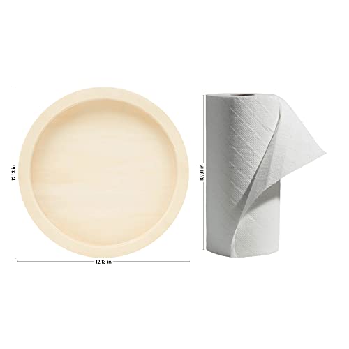 Circle Wood Panel 12-1/8 inch Diameter, Pack of 1 Round Canvas Boards, Unfinished Wooden Trays for Crafts & Painting, by Woodpeckers - size: 12-1/8 inch