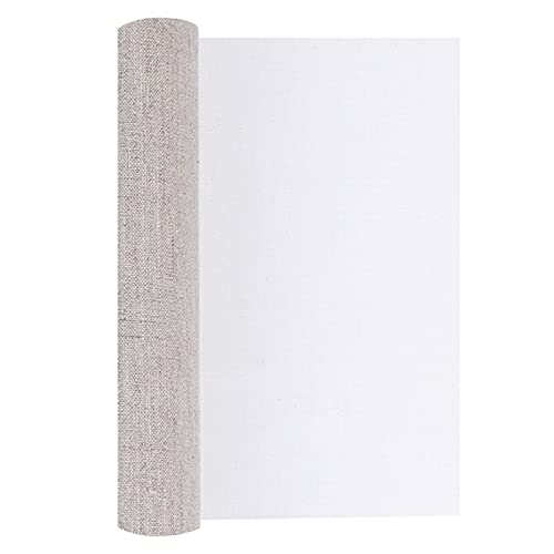 Painting Canvas Roll 3M One Roll Professional Blank Canvas for Painting Layer Acrylic Oil Painting Canvas Linen Blend Primed Art Supplies for Artist Natural Cotton Canvas Fabric - color: 3m Long Width 88cm