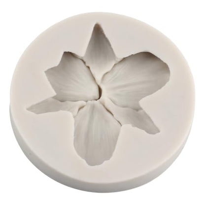 Orchid Flower Polymer Clay Mold Orchid Silicone Molds for DIY Crafts Epoxy Resin Casting Air Dry Polymer Clay Plaster Jewelry Making - color: Style K