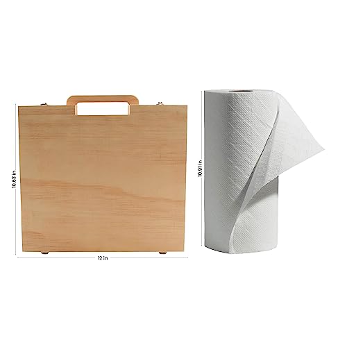 Woodpeckers Wood Craft Suitcase 10-5/8 x 12 inch, Pack of 1 Unfinished Wooden Boxes for Crafts, Travel Memory Boxes for Keepsakes - size: 10-5/8"