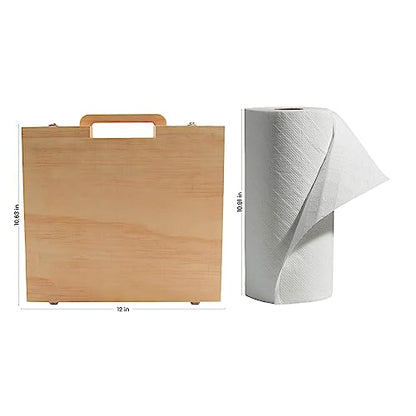 Woodpeckers Wood Craft Suitcase 10-5/8 x 12 inch, Pack of 1 Unfinished Wooden Boxes for Crafts, Travel Memory Boxes for Keepsakes - size: 10-5/8"