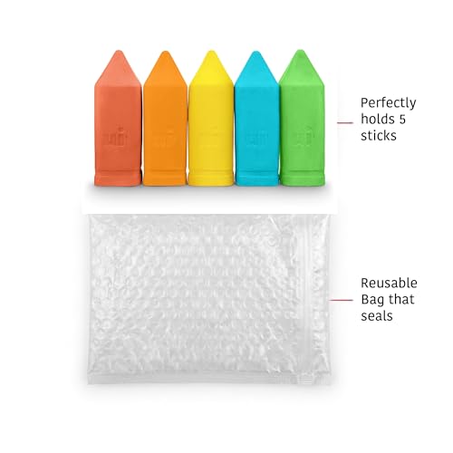 Urban Infant Non-Toxic Sidewalk Chalk for Toddlers 1-3 and Kids - Washable Outdoor Jumbo Chalk - Sherbet - color: Sherbet