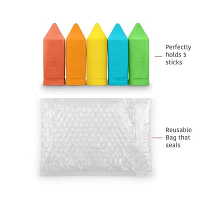 Urban Infant Non-Toxic Sidewalk Chalk for Toddlers 1-3 and Kids - Washable Outdoor Jumbo Chalk - Sherbet - color: Sherbet