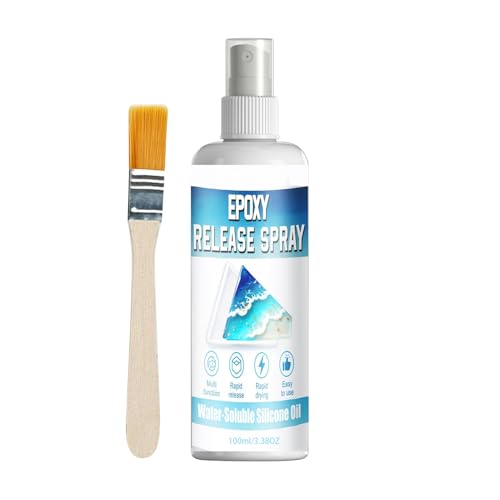 Mold Demolding Spray, Fast-Drying Formula, 100ml, Silicone Mold Rêlease Spray, Sculpture Release Agents, Non-Stick Lubricant, for Concrete, Plaster Casting, Home Workshop & Craft Studio
