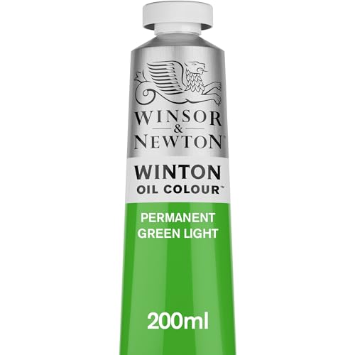 Winsor & Newton Winton Oil Color, 200ml (6.75-oz) Tube, Permanent Green Light - color: Permanent Green Light, size: 6.75 Fl Oz (Pack of 1), style: 6.75-oz Tube