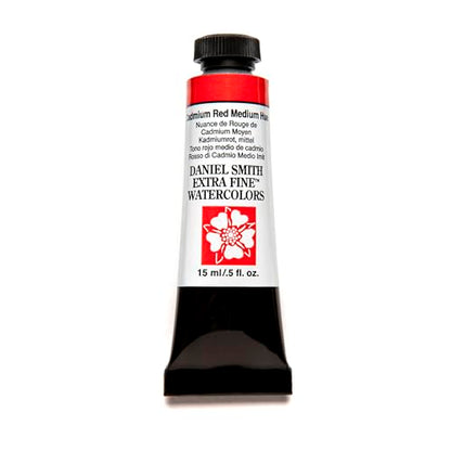 Daniel Smith Extra Fine Watercolor 15ml Paint Tube, Cadmium Red Medium Hue (284600222), 0.5 Fl Oz (Pack of 1) - color: Cadmium Red Medium Hue