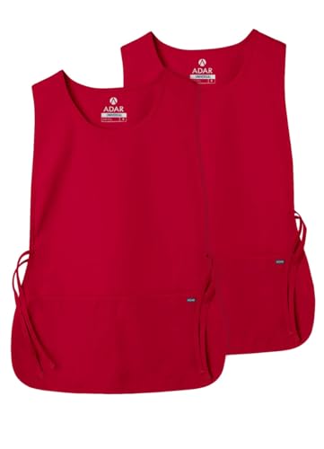 Adar Universal Cobbler Apron 2 Pack - Unisex Cobbler Apron - color: Red, size: Standard
